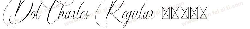 DotCharles Regular字体转换